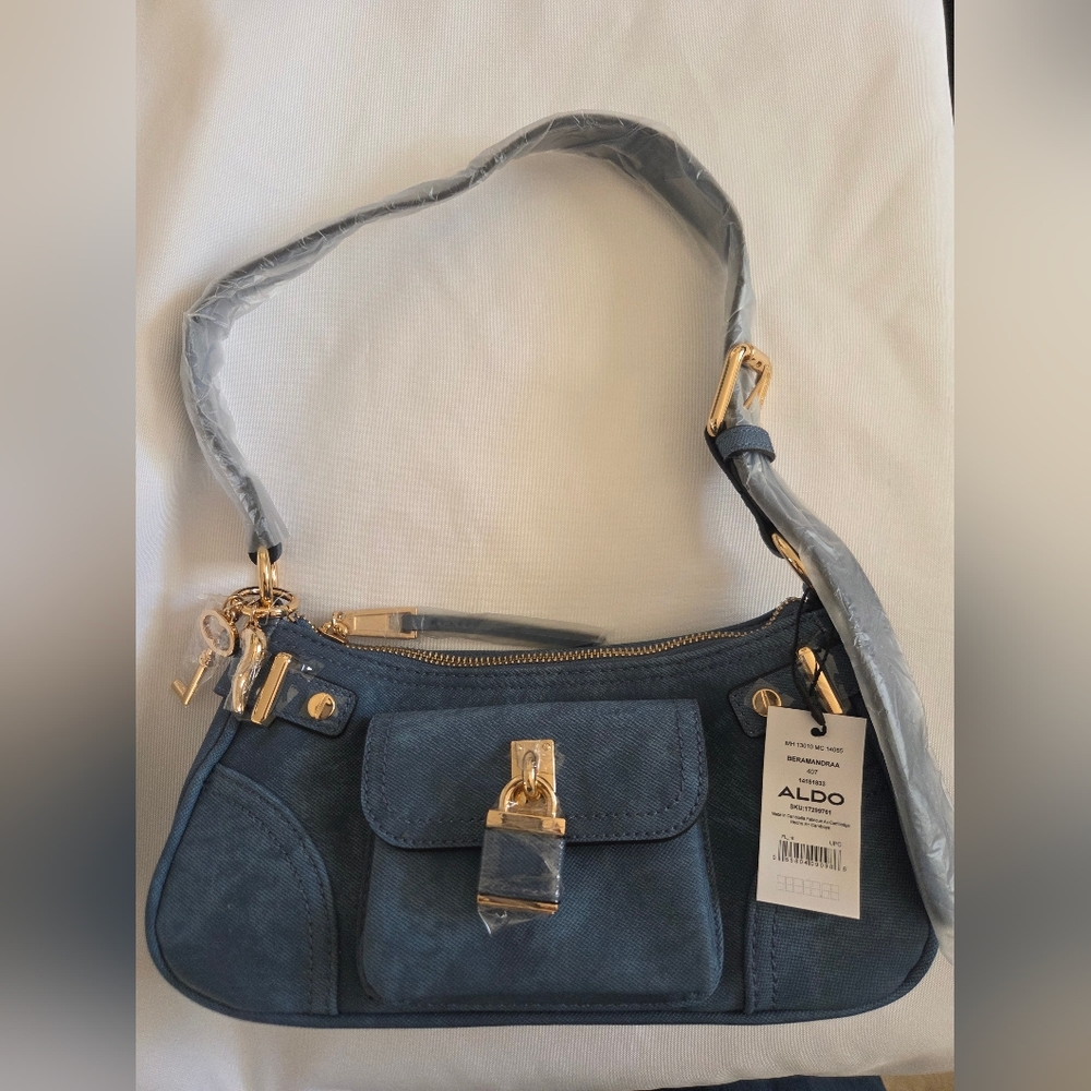 Aldo Elegant Blue Shoulder Bag